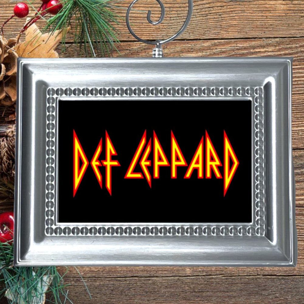 Def Leppard 80s Rock Band Christmas Tree Ornament